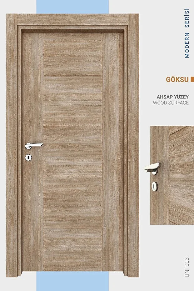 MELAMİN MODERN GÖKSU ODA KAPISI, 76/204/14-17 CM